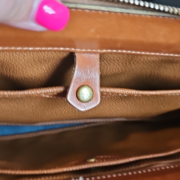 Dooney and Bourke Vintage Striking Night Sky Dark Blue Satchel Shoulder Bag - Picture 10 of 16